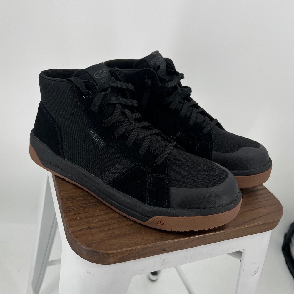 Keen Utility Kenton Mid Carbon Toe Work Boots Black Gum Mens 10.5 NWT - Picture 2 of 10